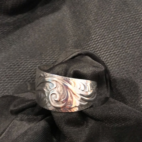 Sterling Silver Cuff Bracelet 925 - Picture 2 of 7